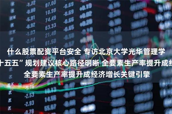 什么股票配资平台安全 专访北京大学光华管理学院院长刘俏： “十五五”规划建议核心路径明晰 全要素生产率提升成经济增长关键引擎